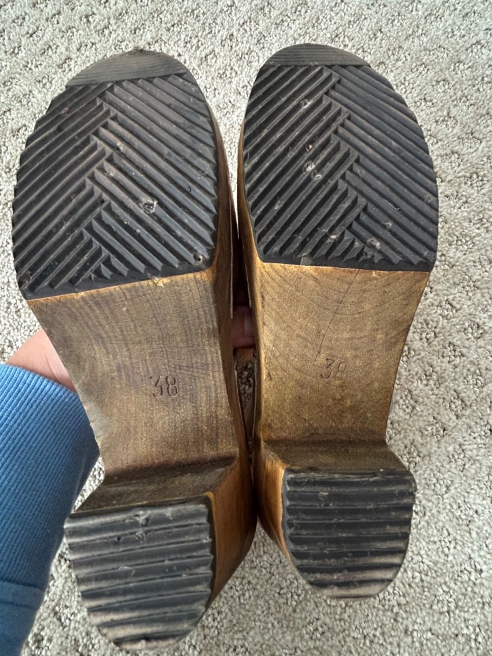 Lotta from Stockholm pink low wood clog sz 38 - Picture 3 of 6